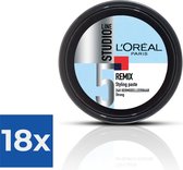 L'Oréal Paris Studio Line Remix Haarwax - Wax - 150 ml - Voordeelverpakking 18 stuks