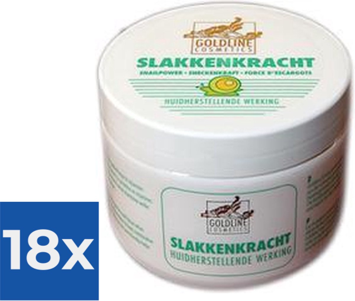 Goedkoopste Goldline Crème Slakkenkracht - Voordeelverpakking 18 stuks