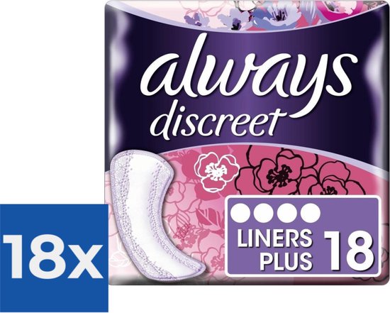 Always Discreet Inlegkruisjes Plus 18 Stuks - Voordeelverpakking 18 stuks