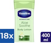 Vaseline Intensive Care Aloe Soothe Bodylotion - 400 ml - Voordeelverpakking 18 stuks