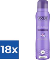 Vogue Reve Exotique Parfum Deodorant 150 ml - Voordeelverpakking 18 stuks