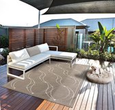 Buitentapijt weerbestendig - hoogwaardig balkontapijt - Boho tapijt 200x290 cm gemaakt van polypropyleen - Santo Plus by the carpet