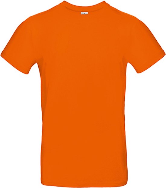 2-Pack herenshirt 'E190' met ronde hals B&C Collectie Oranje maat XXL