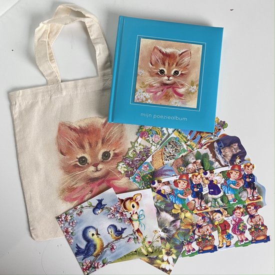 Poeziealbum cadeauset poesje (blauw)