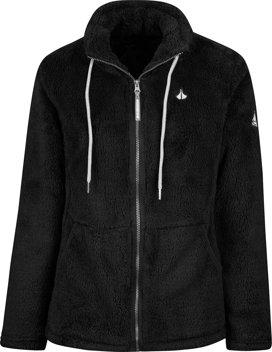 BJØRNSON Elin Coral Fleece Vest Dames 4 Seizoenen - Maat 36 - Zwart
