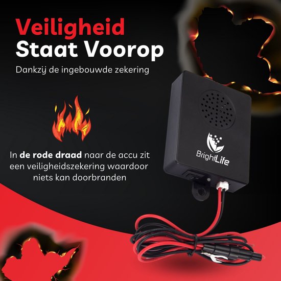 BrightLife Marterverjager - Steenmarter Verjager - Marterverjager Auto 12V - Ongedierte Verjager - Marterverjagers - Diervriendelijk