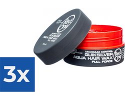 Red One Quicksilver Aqua Hair Wax 150ml - Voordeelverpakking 3 stuks