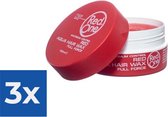 Red One Red Aqua Hair Wax - 150 ml - Voordeelverpakking 3 stuks