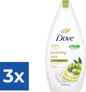 Dove shower gel protecting care olive oil 500ml - Voordeelverpakking 3 stuks