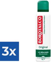 Borotalco - Deodorant - Spray - Original - 150ml - Voordeelverpakking 3 stuks