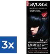SYOSS Color baseline 1-4 Cosmic Blue Haarverf - 1 stuk - Voordeelverpakking 3 stuks