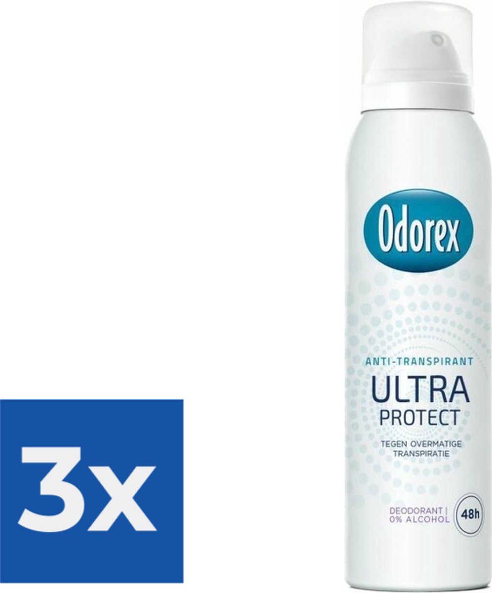 Goedkoopste Odorex Deospray - Ultra Protect 150 ml - Voordeelverpakking 3 stuks