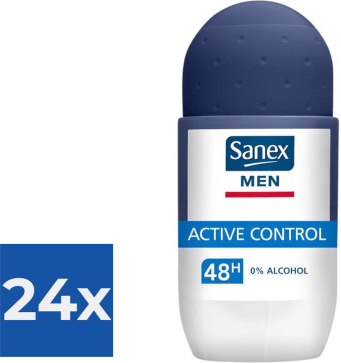 Goedkoopste Sanex Deo Roll-on Men - Dermo Active Control 50ml - Voordeelverpakking 24 stuks