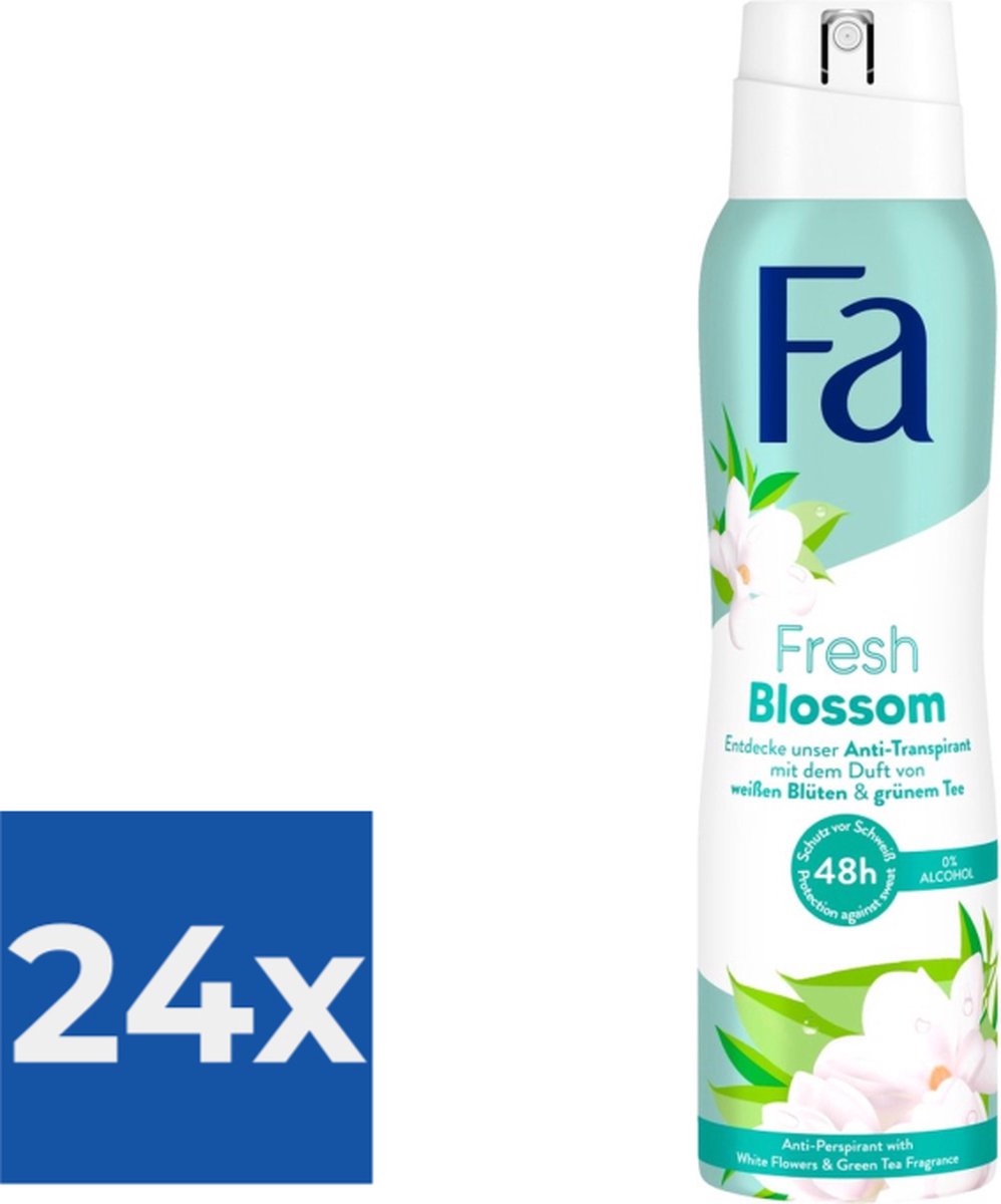 Goedkoopste Fa Deodorant Fresh Blossom 150ML - Voordeelverpakking 24 stuks