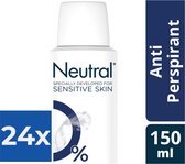 Neutral Deospray - Anti-Perspirant 150 ml - Voordeelverpakking 24 stuks