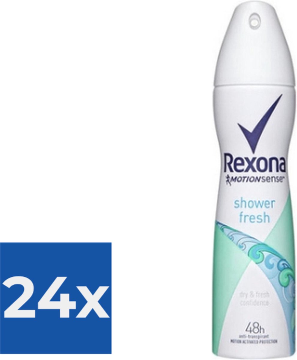 Goedkoopste Rexona Deospray Women - Shower Fresh - Voordeelverpakking 24 stuks
