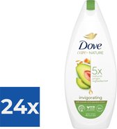 Dove Douchegel - Care By Nature - Invigorating Avocado 225 ml - Voordeelverpakking 24 stuks
