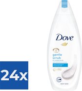 Dove Douchegel - Neutral Gentle Scrub 225 ml - Voordeelverpakking 24 stuks