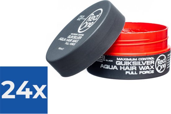 24 boîtes de cire pour cheveux Red One Quicksilver Aqua Hair Wax Full Force