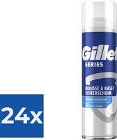 Gillette Series Verzorgende Scheerschuim Mannen - 250 ml - Voordeelverpakking 24 stuks