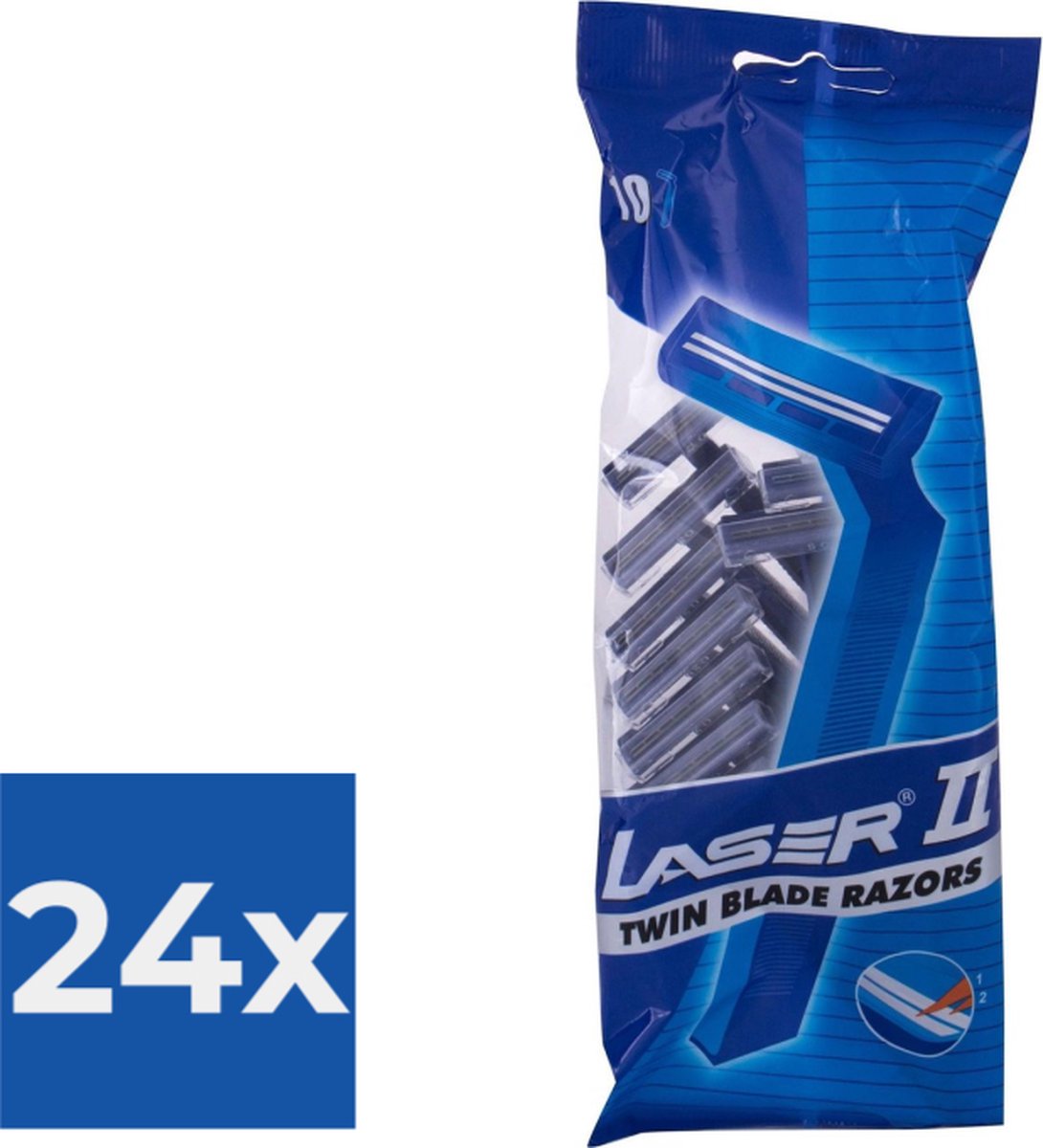 Laser 2 Scheermesjes - wegwerp - actie - Voordeelverpakking 24 stuks