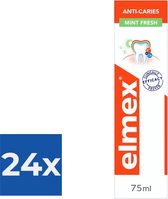 Elmex Tandpasta Anti-Cariës Fresh Mint 75 ml - Voordeelverpakking 24 stuks
