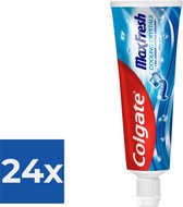 Colgate Tandpasta Max Fresh Cooling Crystals 75 ml - Voordeelverpakking 24 stuks