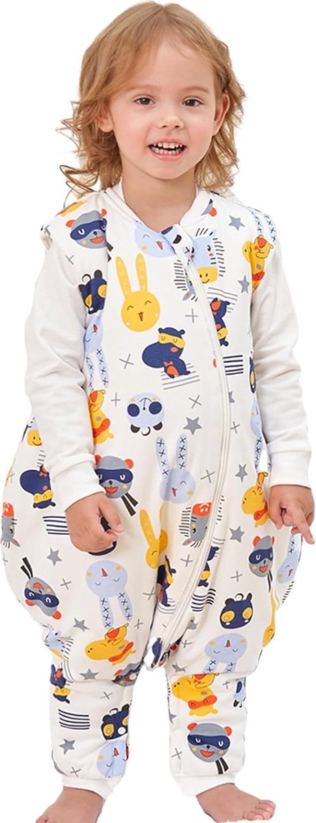 Gigoteuse Enfant avec Jambes Chaud Doux Pyjama, Fille Garçon Hiver