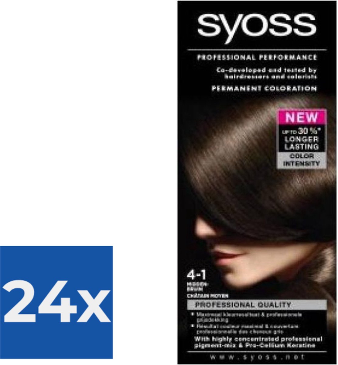 Syoss Color baseline 4-1 Middenbruin - 1 stuk - Voordeelverpakking 24 stuks