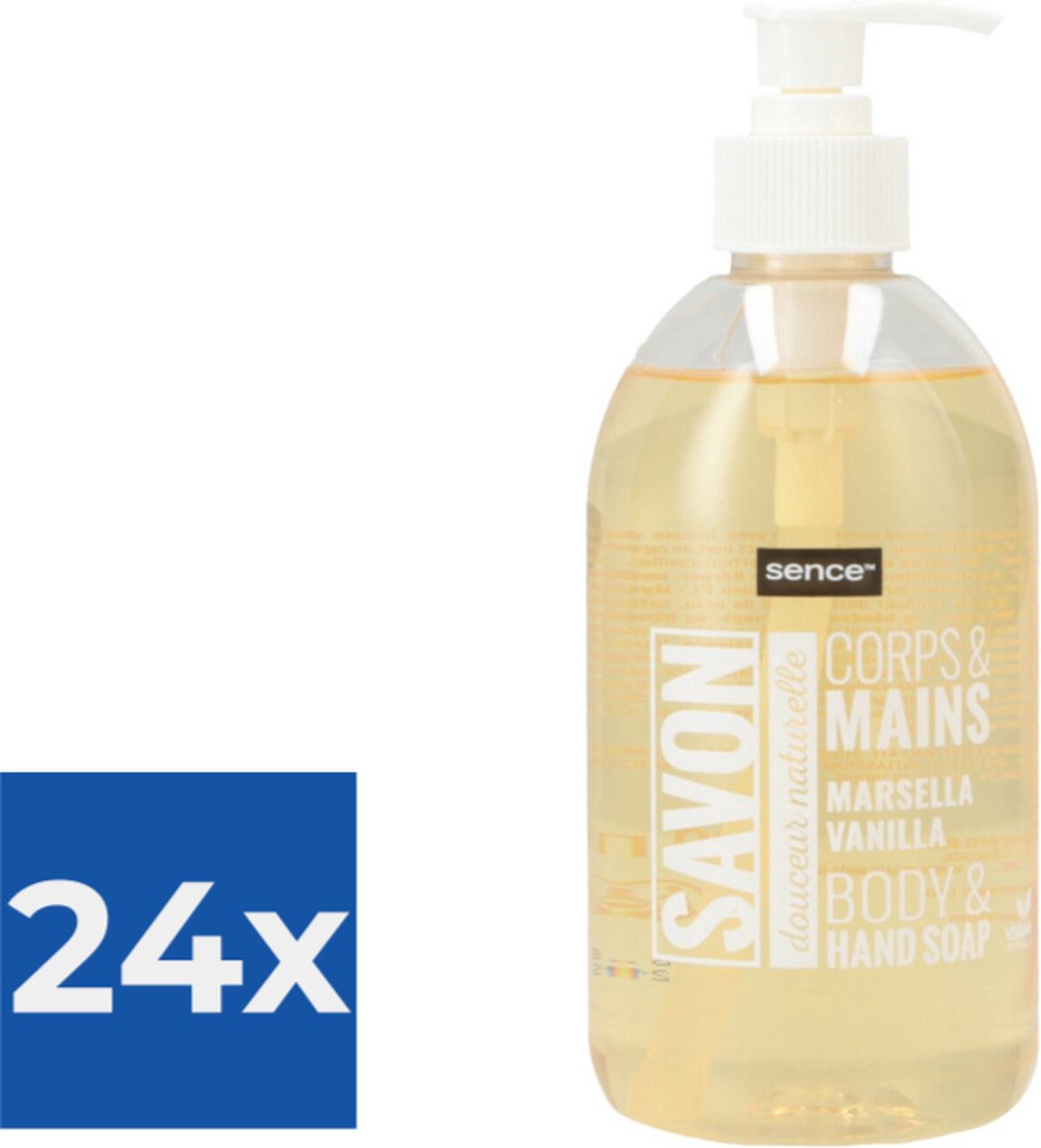 Handzeep-Savon-500ml-Vanille-Hygiëne-La Maison Du Savon De Marseille - Voordeelverpakking 24 stuks