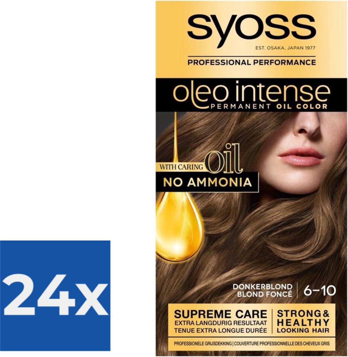 Syoss Oleo Intense - Haarverf - 6-10 - Donkerblond - 115ml x 24