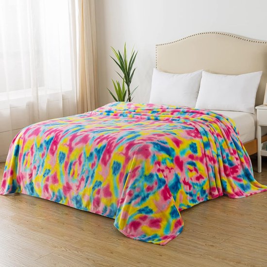 EASELAND Zachte Queensize Micropluche Fleece Deken Donkergrijs 228 X 229 Cm