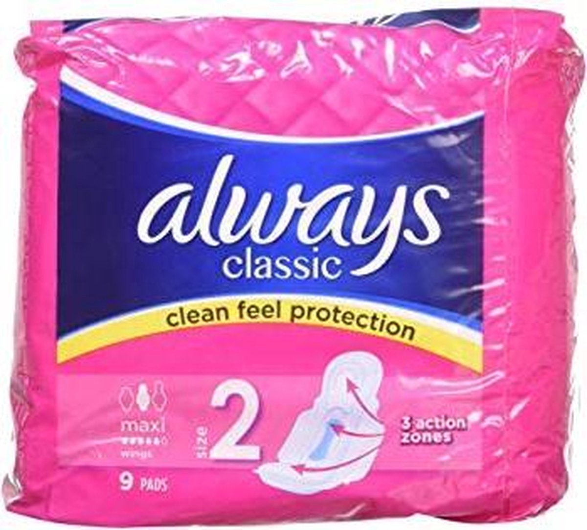 Always Classic Maandverband Maxi Wings 9 Stuks