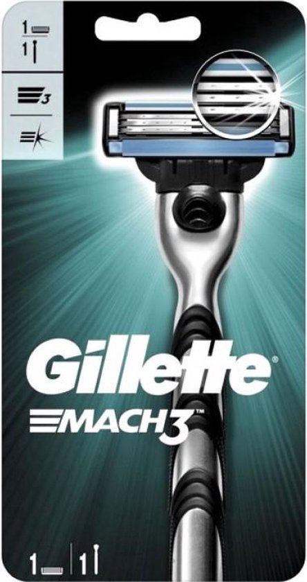 Gillette - Mach3 - Scheersysteem - 1 Handvat - 1 Scheermesje voor mannen - Gillette