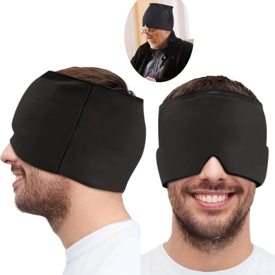 Livano Migraine Hat - Masque contre la migraine - Maux de tête - Casquette - Bonnet Relief maux de tête - Gel - Violet