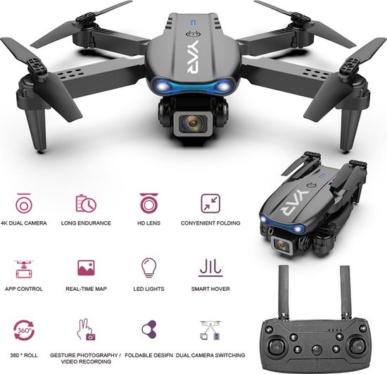 Yar E99 Drone avec caméra 4K - Drone avec caméra extérieure