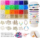 5000 Stuks Kralen voor Sieraden DIY Kleurrijke Armband - Heishi Kralen - Ketting Oorbellen Ring - Armband Volwassenen Kinderen