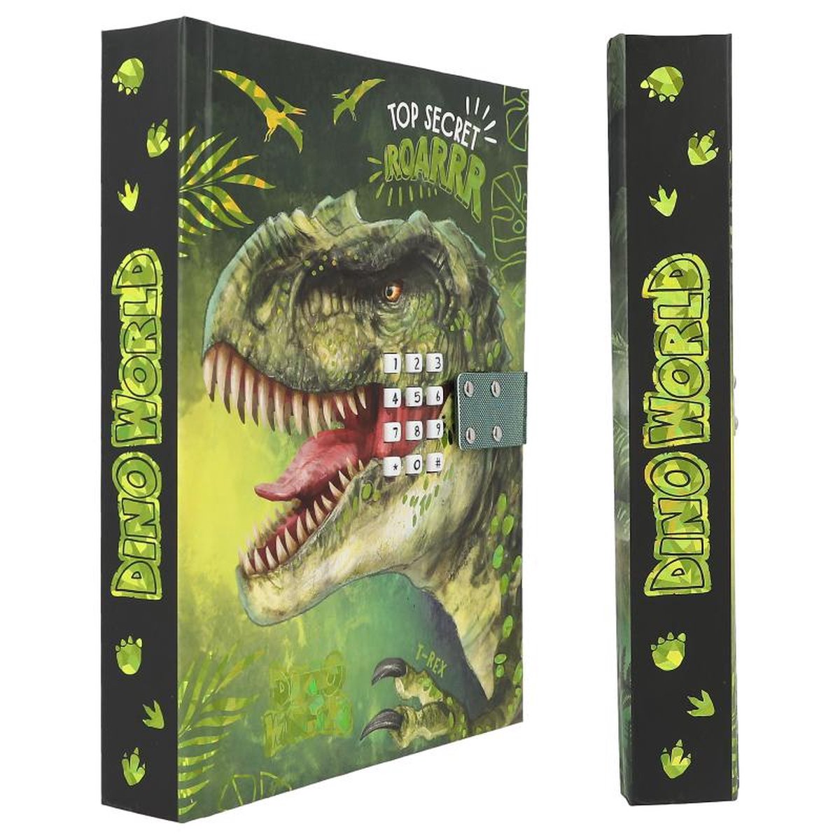 Depesche 13997 Dino World - Dagboek met slot en sleutel, boek in paars