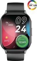 DINTO® Smartwatch zwart - Android & IOS - Stappenteller - AMOLED scherm