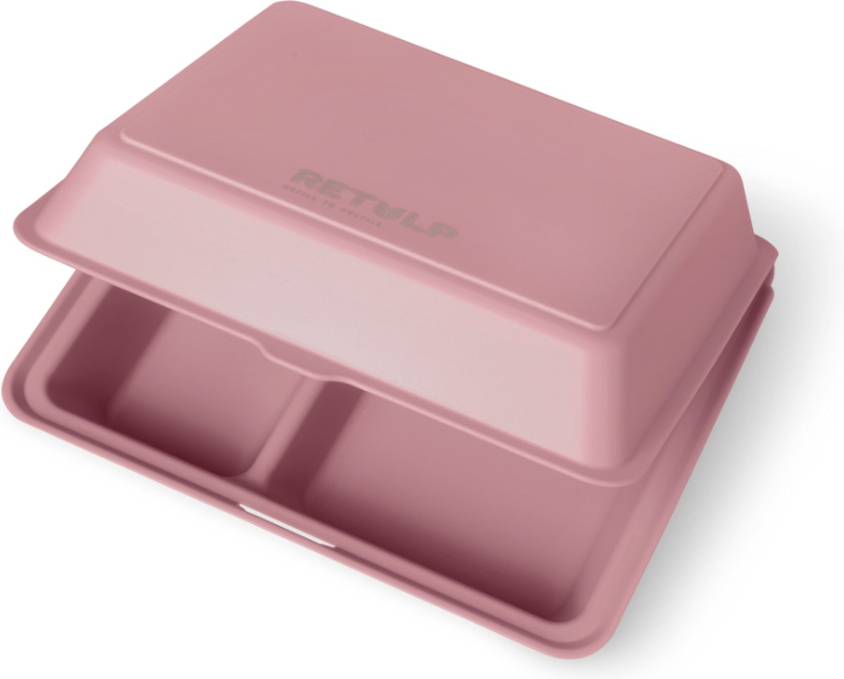 Retulp - Maaltijdbox to go - Lunchbox - 1,2 L - Taupe Rose