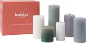 Bolsius - Set de Bougies rustiques - Paysage nordique