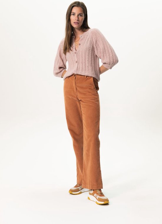 Sissy-Boy - Lichtbruine wide leg corduroy broek