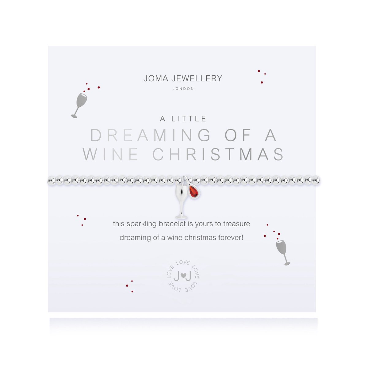 Joma Jewellery - A Little - Dreaming of a Wine Christmas - Armband