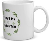 Akyol - i love my daughter koffiemok - theemok - Dochter - liefste dochter - verjaardag - cadeautje voor dochter - dochter artikelen - kado - geschenk - 350 ML inhoud