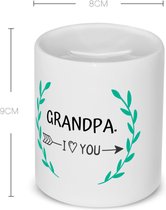 Akyol - grandpa i love you Spaarpot - Opa - de liefste opa - verjaardag - cadeautje voor opa - opa artikelen - kado - geschenk - 350 ML inhoud