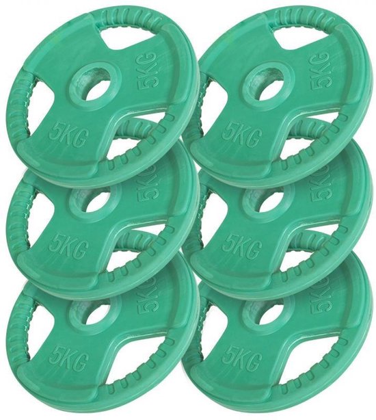 Bundel - 30 kg (6 x 5 kg) - Kunststof - 30 mm - Gorilla Sports