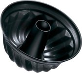 Turban mould Ø 25 cm, round and stable baking tray with non-stick coating and this cake pan is perfect for Bundt Cake and Gugelhupf cakes (Colour: black metallic), Quantity: 1