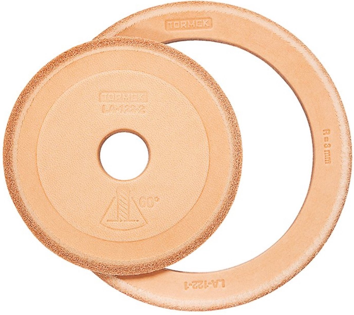 Tormek Lederen wetschijf set – duurzaam leer – precisie slijpen – 3 mm & 60° – bruin