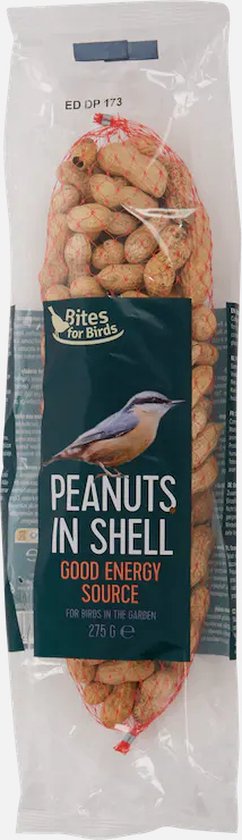 Gepelde pinda's in hersluitbare zak voor vogels, 1750 gram