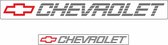 Chevrolet sticker met logo - 52x6cm